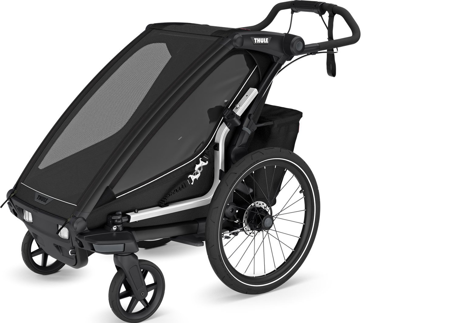 Remorque de vélo Thule pour 1 Enfant - Chariot Sport 2 Single - noir – Image 6