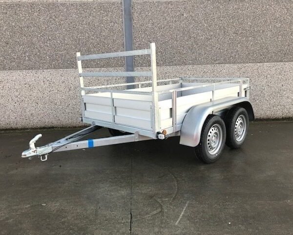 Remorque 257x132 cm aluminium double essieux