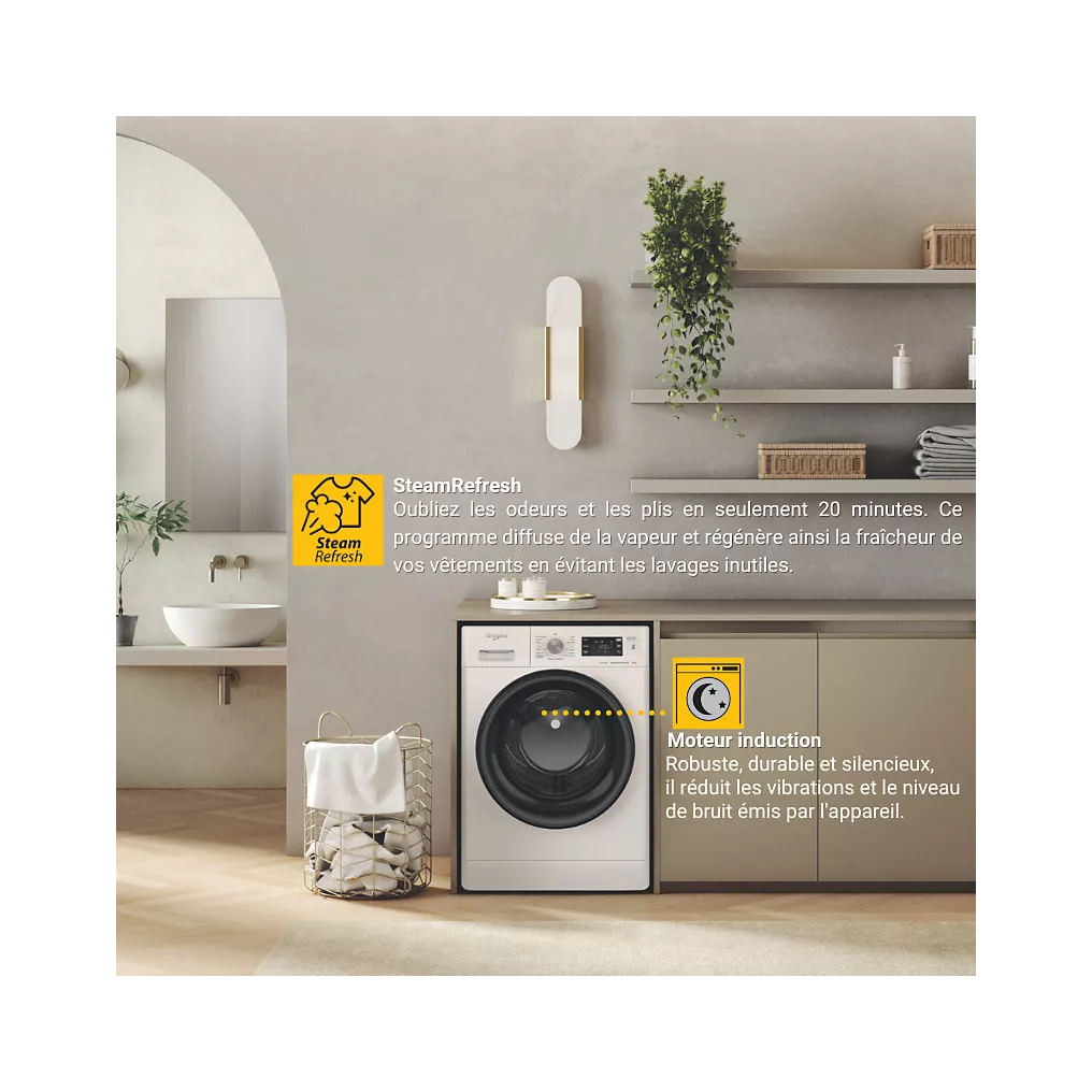Lave linge hublot WHIRLPOOL FFBP9489BVFR – Image 9