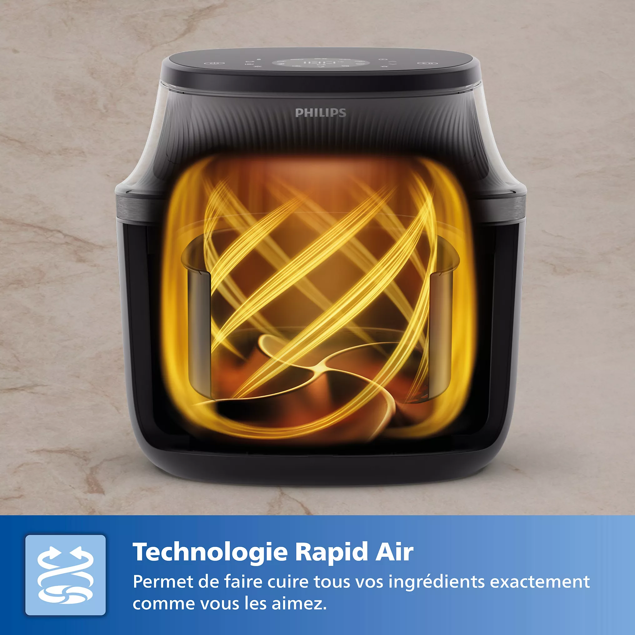 Airfryer PHILIPS Série 3000 6.2L NA332/00 – Image 2