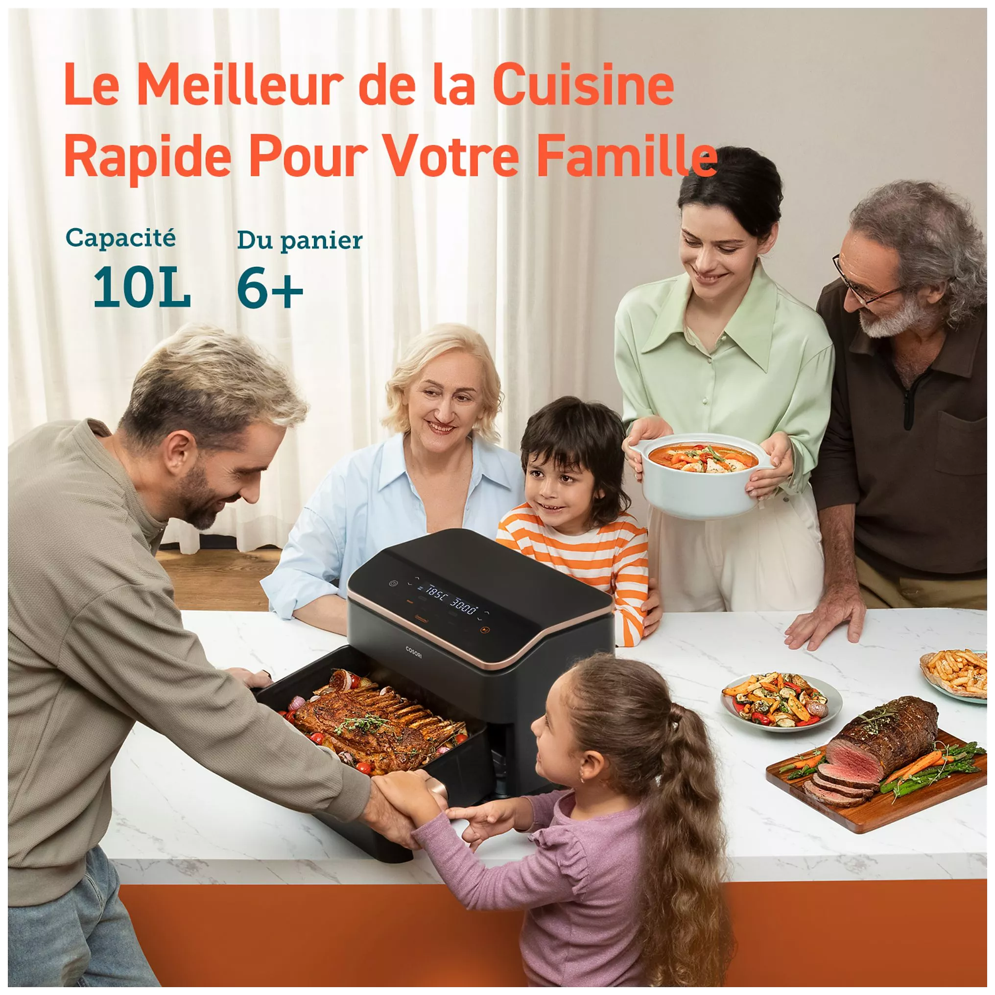 Friteuse sans huile COSORI 10L Twinfry Chef Édition KOSP0027EUN – Image 5