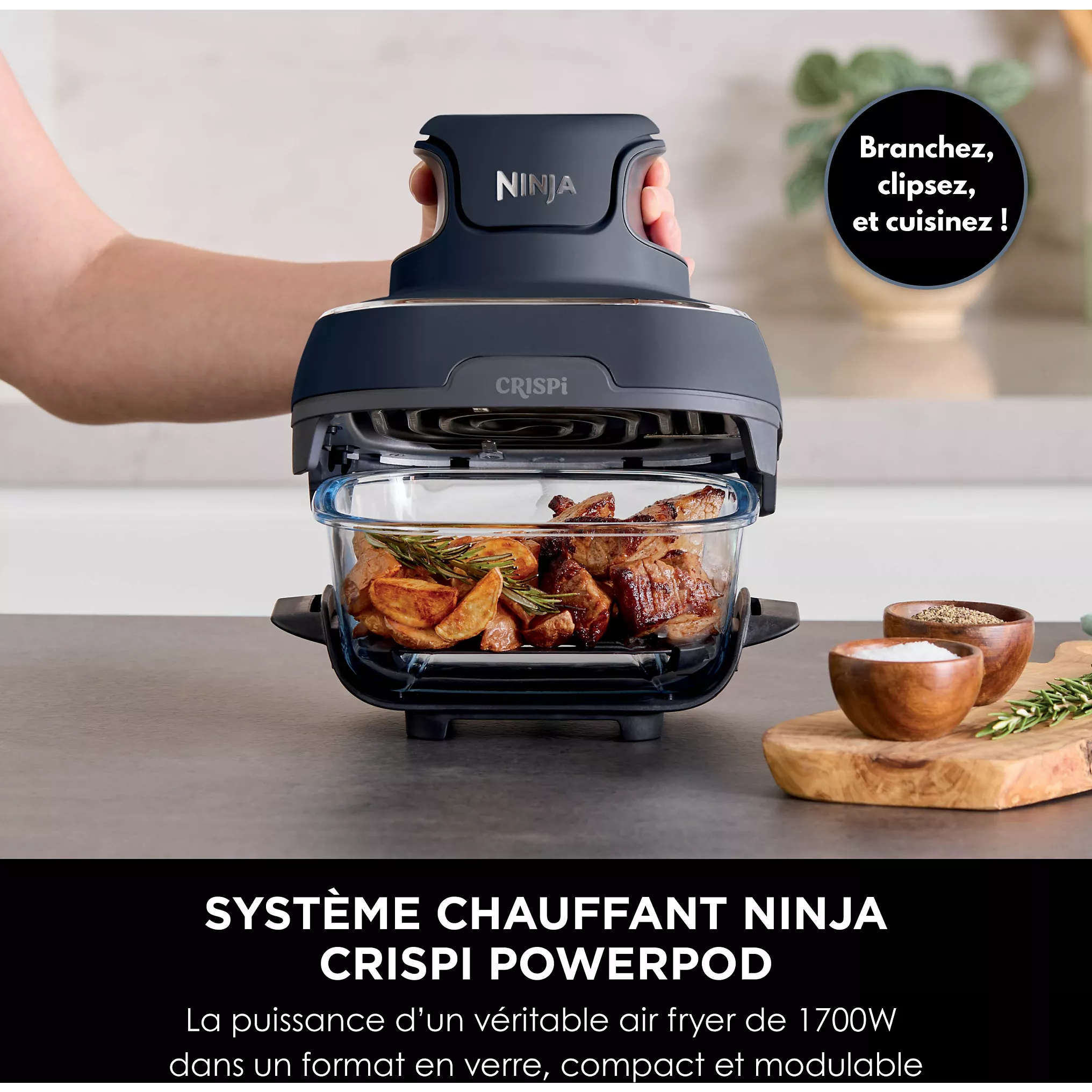 Friteuse sans huile NINJA CRISPi 4-in-1 Gris Cyber Space FN101EUGY – Image 5
