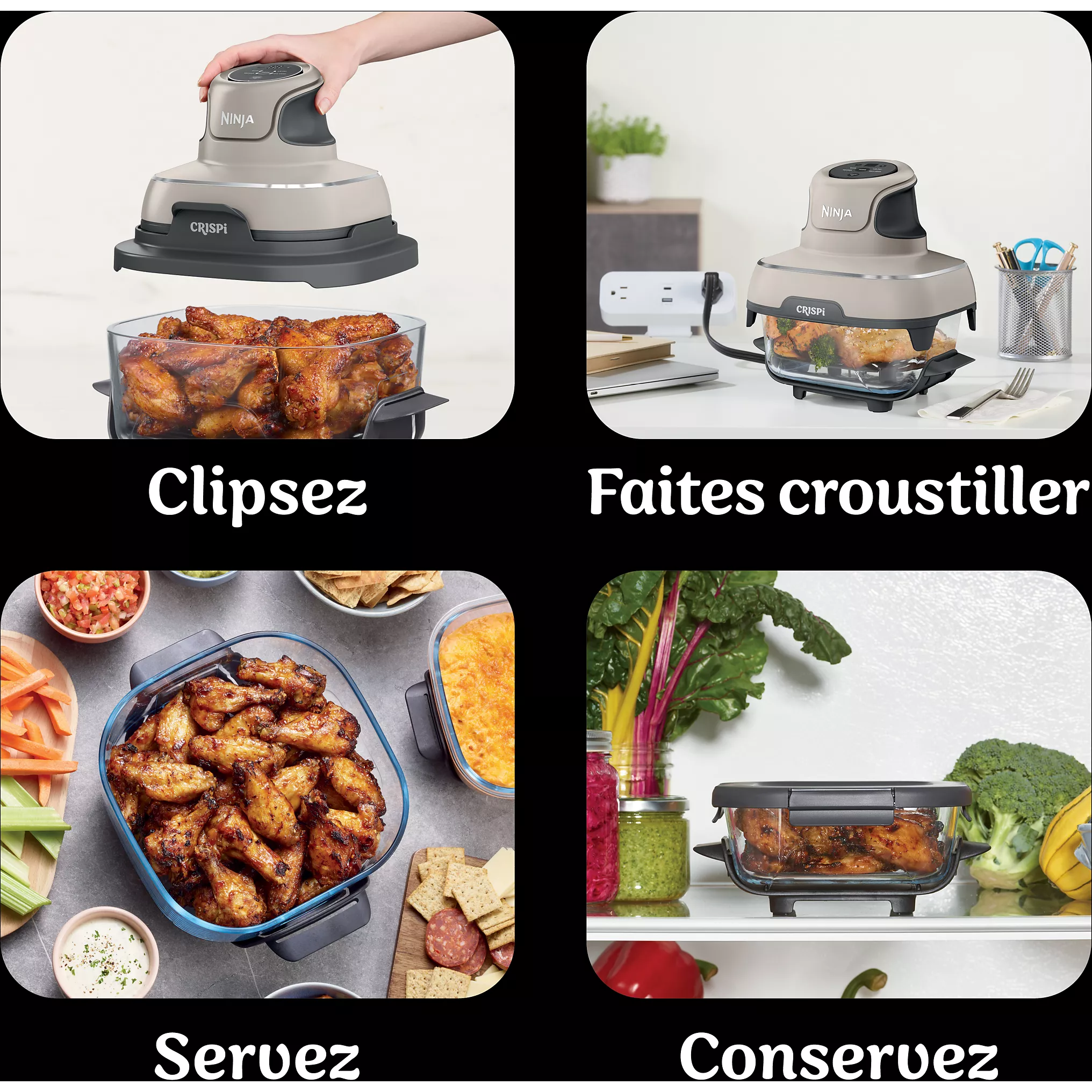 Friteuse sans huile NINJA CRISPi 4-in-1 Beige FN101EUST – Image 5