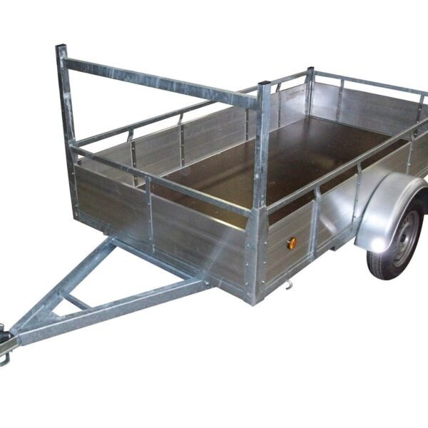 Remorque 200x125 cm aluminium simple essieu