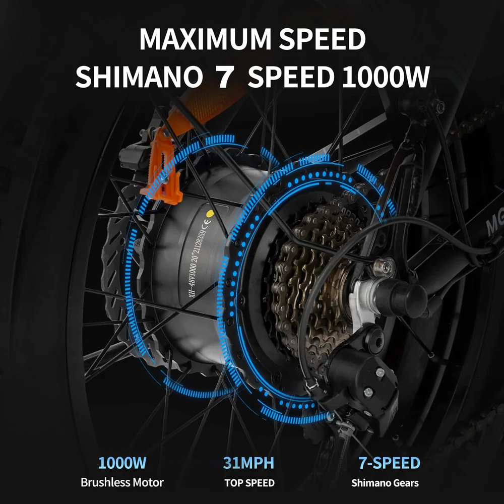 Vélo de montagne électrique Ridstar H20 1000W – Image 4