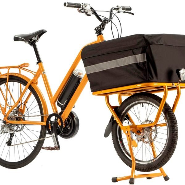 Vélo électrique Bocyclo Cargo Compact Orange - Batterie 500 Wh