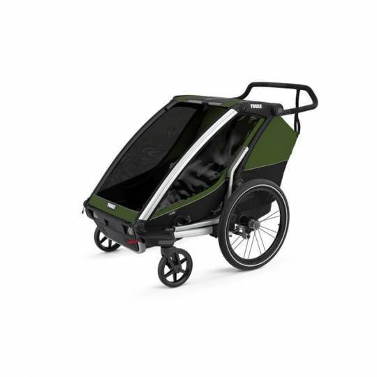 Chariot thule cab 2 Remorque Vélo pour 2 Enfants - cypress vert
