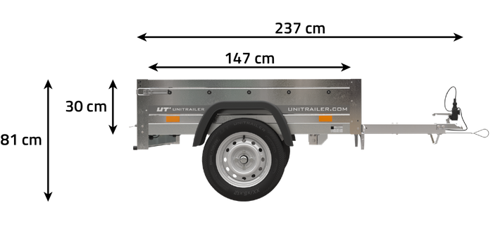 Petite remorque 150 x 106 cm Garden Trailer 150 KIPP Unitrailer – Image 2